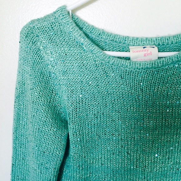 Tommy Girl Semi-Sequined Sweater - Picture 1 of 4